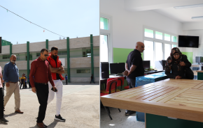 التسليم الابتدائي لمشروع تشطيب مدرسة البخاري