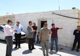 رئيس البلدية م. بدر الحوامدة في جولة ميدانية على "واد جحيش" و "رافات"