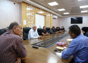 الاجتماع التمهيدي وزيارة الموقع لمشروع تأهيل وتعبيد طرق داخلية