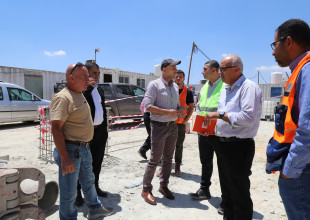 زيارة وفد سلطة المياه والـUNDP والشبكة العالمية للمياه بلدية السموع