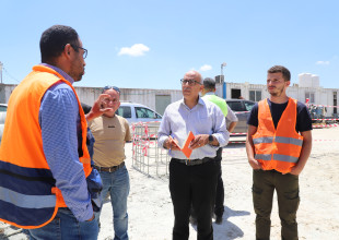 زيارة وفد سلطة المياه والـUNDP والشبكة العالمية للمياه بلدية السموع