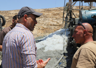 زيارة وفد سلطة المياه والـUNDP والشبكة العالمية للمياه بلدية السموع