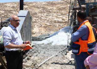 زيارة وفد سلطة المياه والـUNDP والشبكة العالمية للمياه بلدية السموع