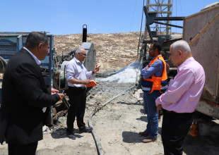 زيارة وفد سلطة المياه والـUNDP والشبكة العالمية للمياه بلدية السموع