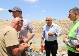 زيارة وفد سلطة المياه والـUNDP والشبكة العالمية للمياه بلدية السموع