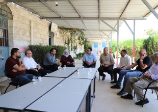 بحضور رئيس البلدية| التربية والتعليم تتفقد مشروع مدرسة البخاري والأعمال الخارجية