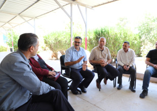 بحضور رئيس البلدية| التربية والتعليم تتفقد مشروع مدرسة البخاري والأعمال الخارجية