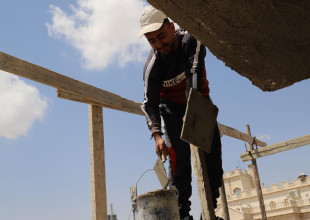 وفد من وزارة التربية والتعليم يتفقد مشروع تشطيب مدرسة كمال عدوان الأساسية