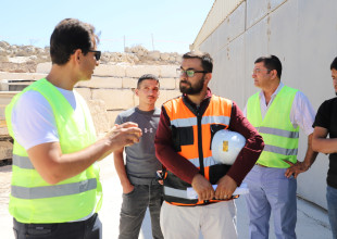 الاتحاد الأوروبي والزراعة يتفقدون مشروع محطة تحسين السلالات