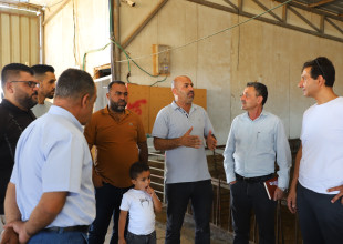 الاتحاد الأوروبي والزراعة يتفقدون مشروع محطة تحسين السلالات