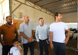 الاتحاد الأوروبي والزراعة يتفقدون مشروع محطة تحسين السلالات