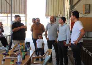 الاتحاد الأوروبي والزراعة يتفقدون مشروع محطة تحسين السلالات