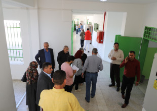 التسليم الابتدائي لمشروع تشطيب مدرسة البخاري