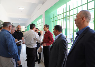 التسليم الابتدائي لمشروع تشطيب مدرسة البخاري
