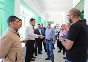 التسليم الابتدائي لمشروع تشطيب مدرسة البخاري