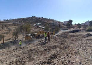 مشروع إعادة تأهيل طريق رابط أبو هوى &ndash; المدارس