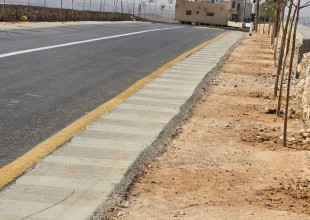 البلدية تستكمل زراعة الأشجار في منطقة خلة انياص