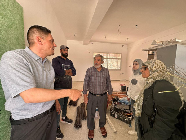 زيارة لجنة الأعمال الإضافية لمشروع تشطيب مدرسة البخاري