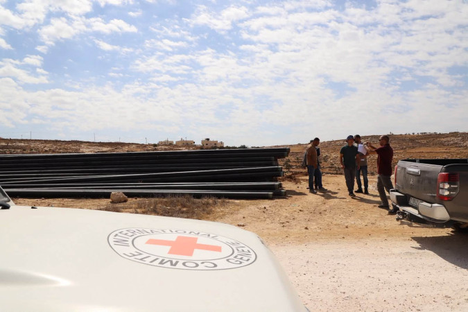 البلدية تبحث مع الصليب الأحمر و UNDP تطوير شبكات المياه وتحسين الواقع المائي