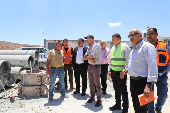 زيارة وفد سلطة المياه والـUNDP والشبكة العالمية للمياه بلدية السموع