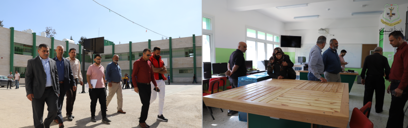التسليم الابتدائي لمشروع تشطيب مدرسة البخاري